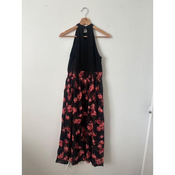 Cupshe Black Top with Floral Skirt Maxi Dress – Size Small – NWT - Picture 2 of 3